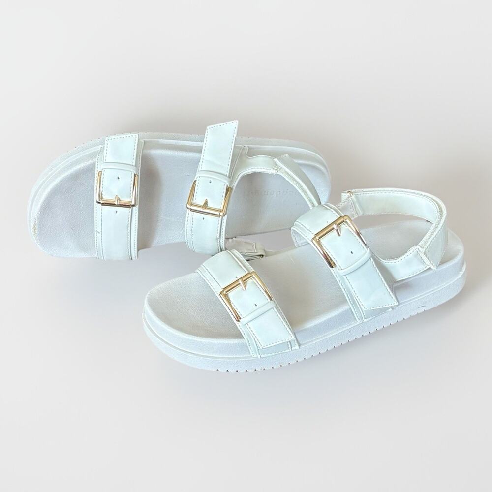 MADDEN Classic 3-Strap Hook&Loop Slingback Buckle Flatform Sandal Hippie Y2K SZ9